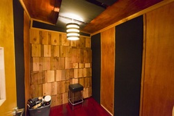 Sound proofing and acoustic paneling in our recording studio